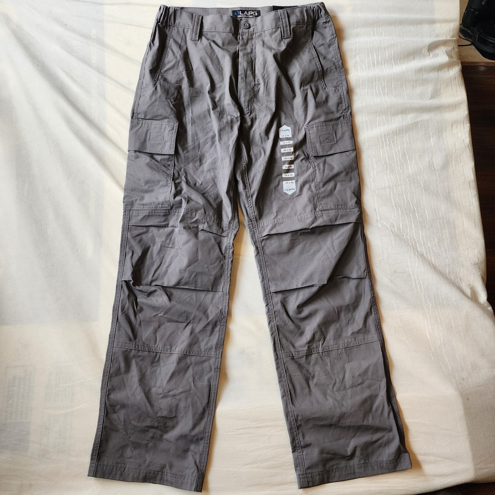 LA Police Gear Core Cargo Pants Grey Ripstop Tactical Mens 32x32 BTP9001 NEW